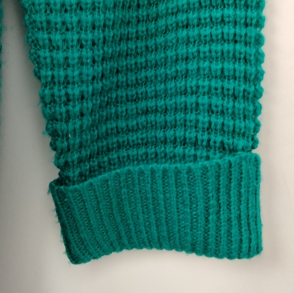NWOT JACK By BB Dakota Catchin' Feelings Cowl Neck Sweater in Teal Sz.M - Picture 5 of 9